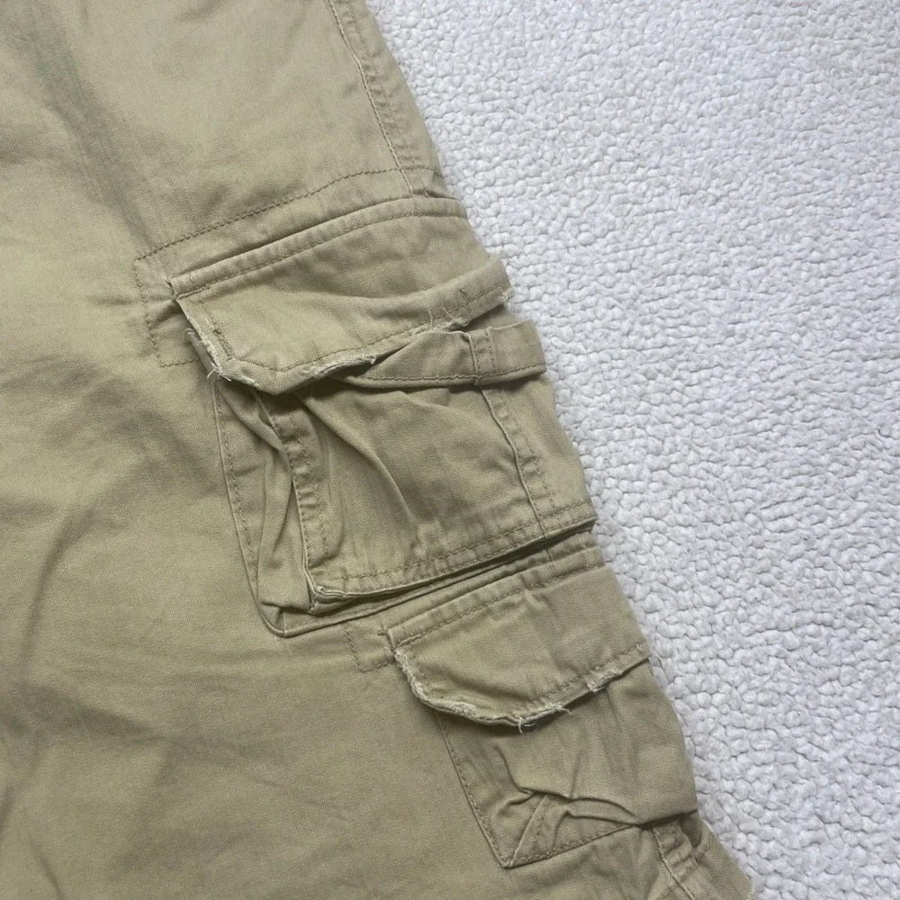 BKE Cargo Shorts Mens 38 Tan Khaki Twill Relaxed Multi-Pocket Casual Outdoor